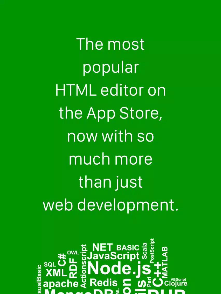 HTML Studio iPad Screenshots