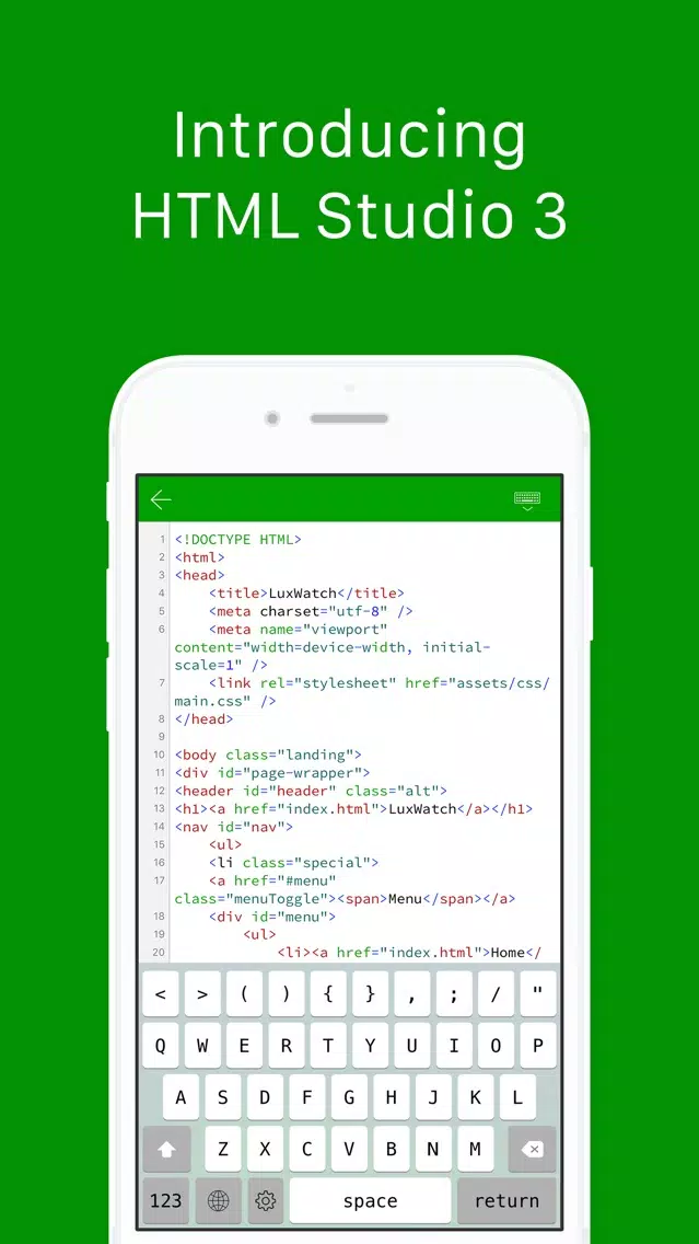 HTML Studio Screenshots