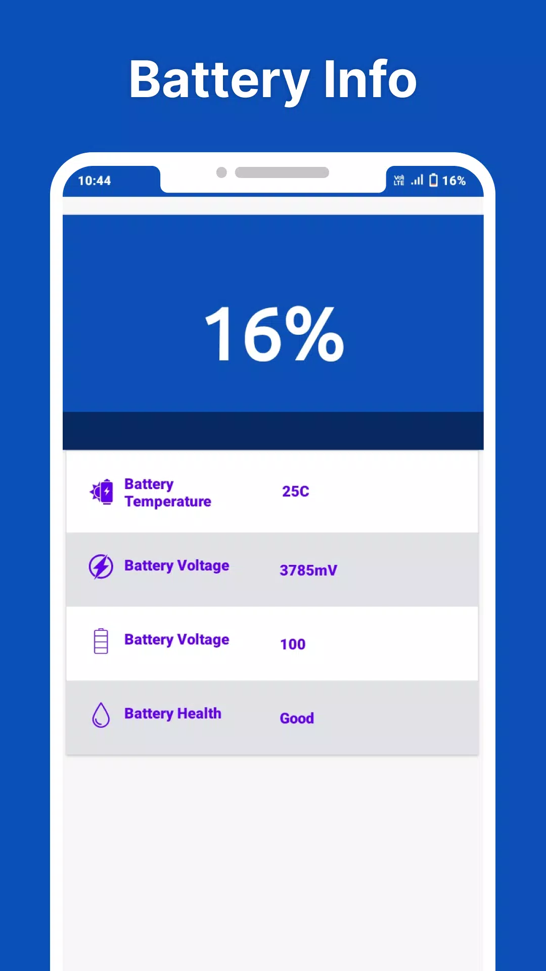 Touch Screen and Device Info Screenshots