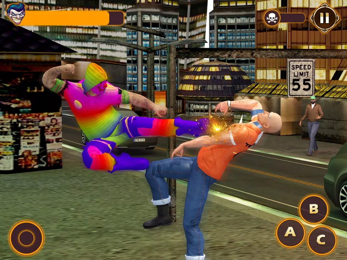 Scary Clown Killer Attack Game iPad 应用截图
