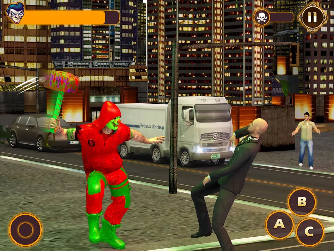 Scary Clown Killer Attack Game iPad 应用截图