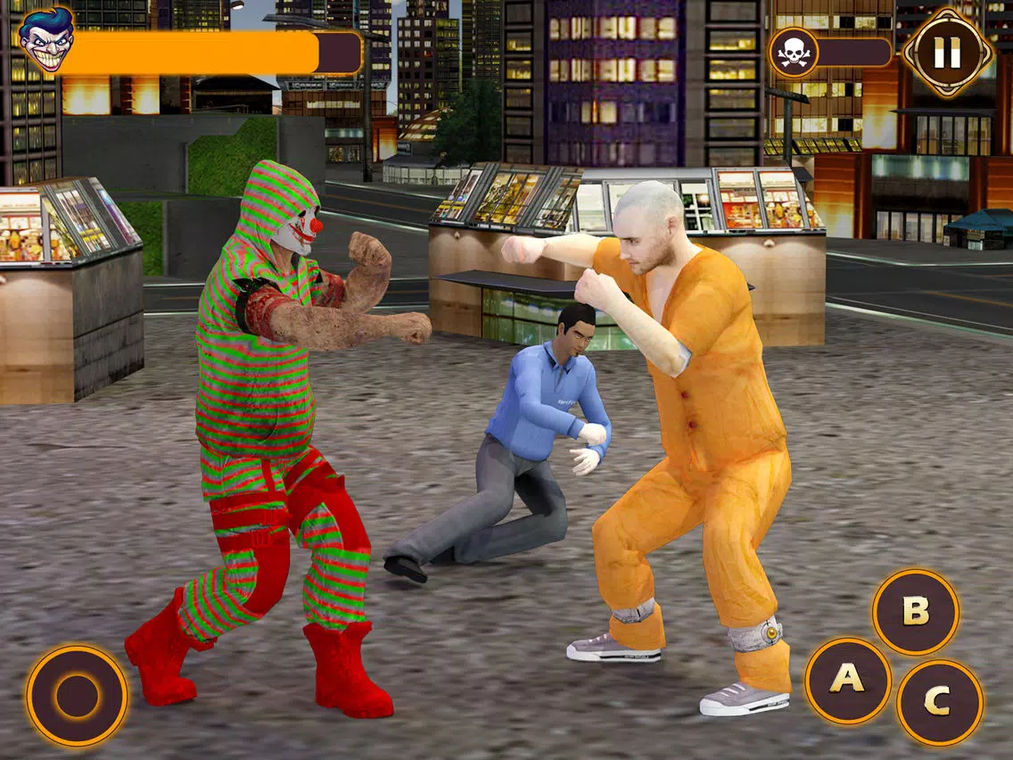 Scary Clown Killer Attack Game iPad 应用截图