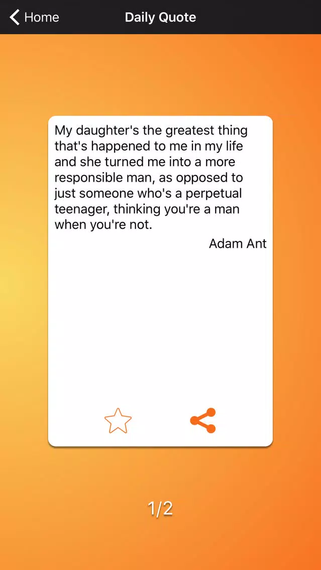 Daily Quotes - Adam Ant Version Screenshots