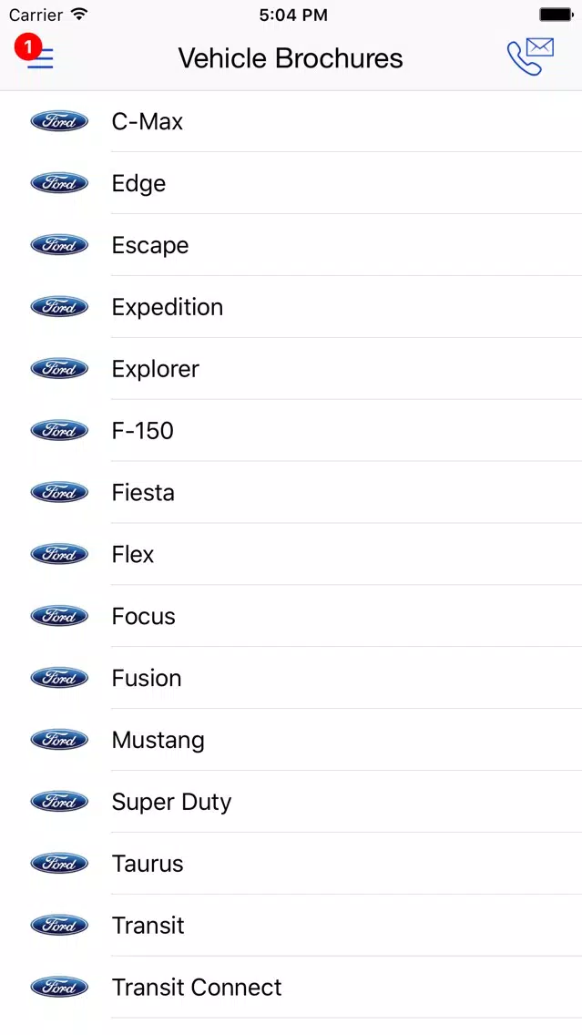Ảnh chụp màn hình của Richard Bazzy's Shults Ford Lincoln DealerApp