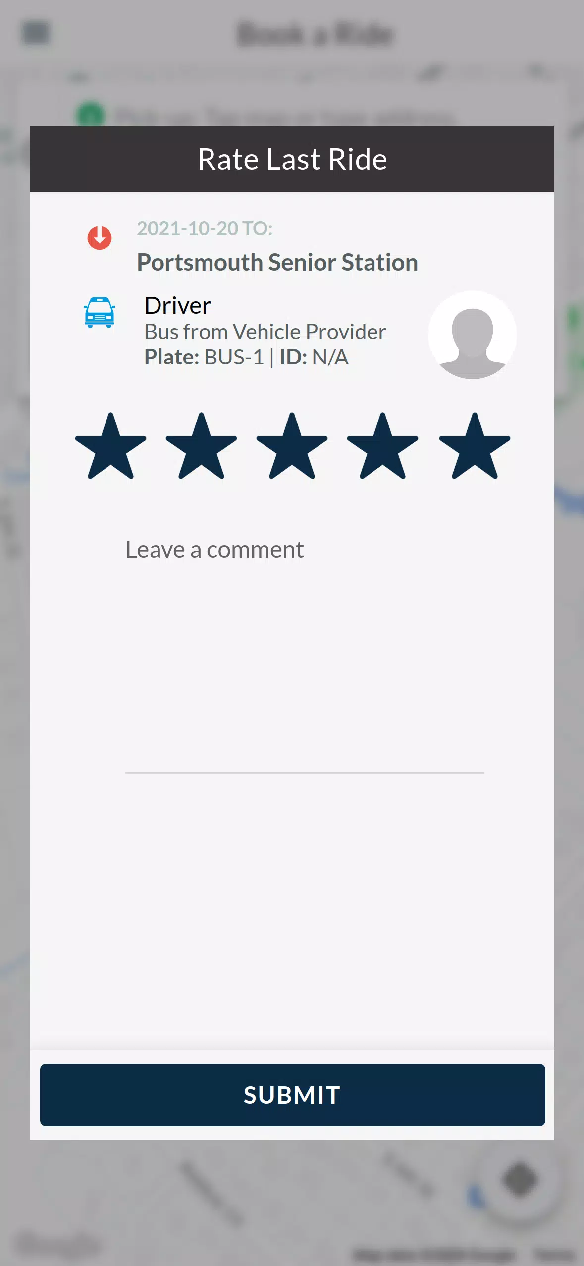 Senior Services I-RIDE Screenshots
