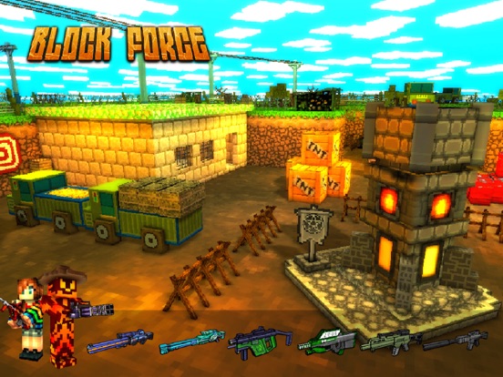 Block Force - 3D Pixel Shooter iPad 应用截图