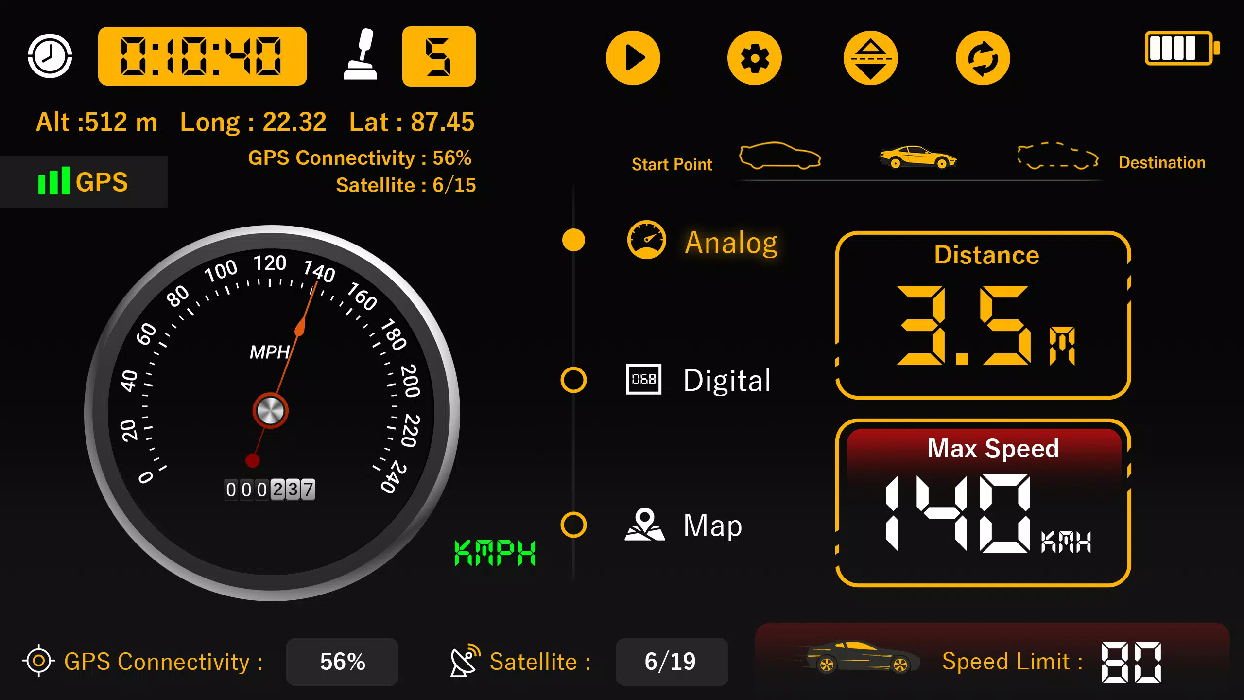 GPS Speedometer: Car Dash Cam Screenshots