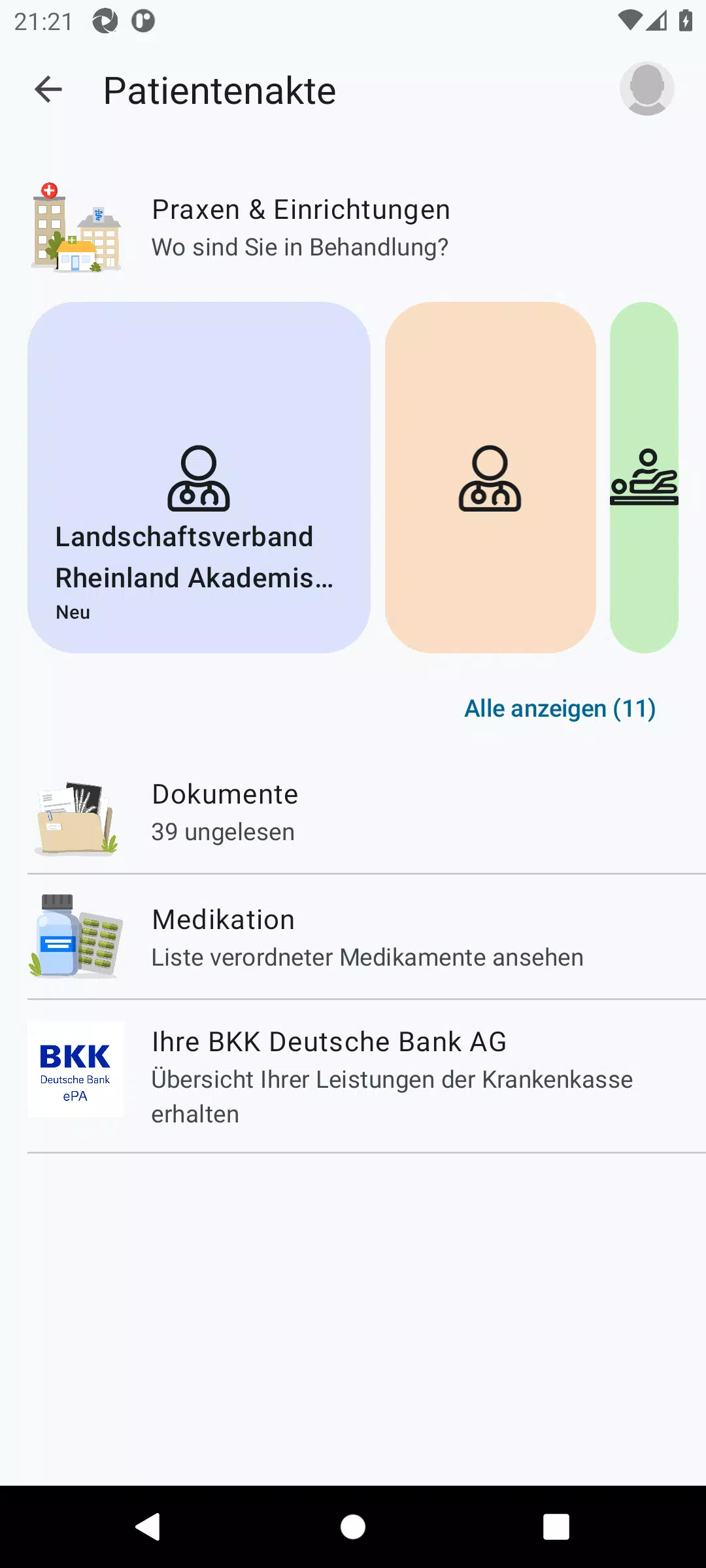 BKK DB ePA Screenshots