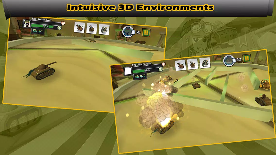 Captures d'écran de Tank War 3D : Heavy Armor