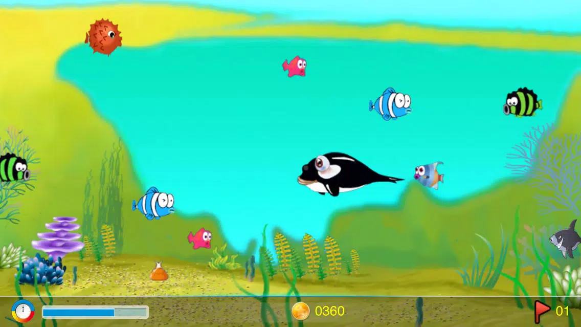 Capturas de tela do Fish Eating Fish Frenzy
