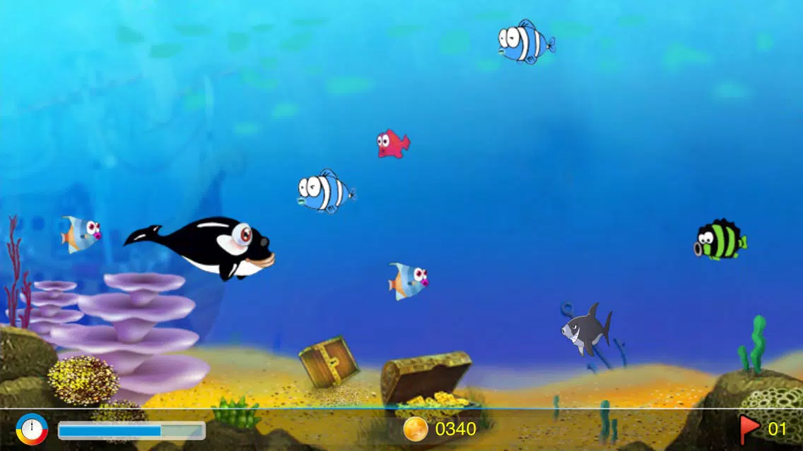 Capturas de tela do Fish Eating Fish Frenzy