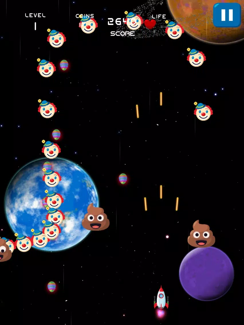ภาพหน้าจอของ Space Shooter Emoji Invasion iPad 