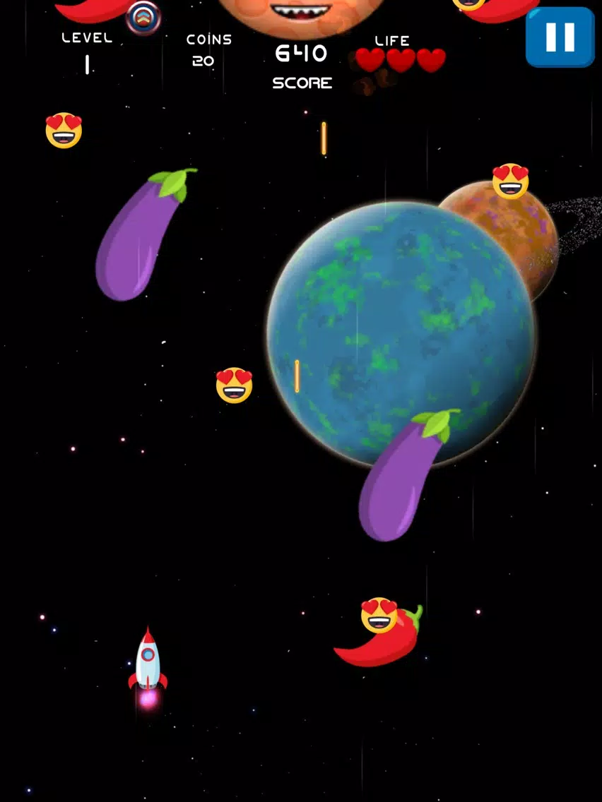 ภาพหน้าจอของ Space Shooter Emoji Invasion iPad 