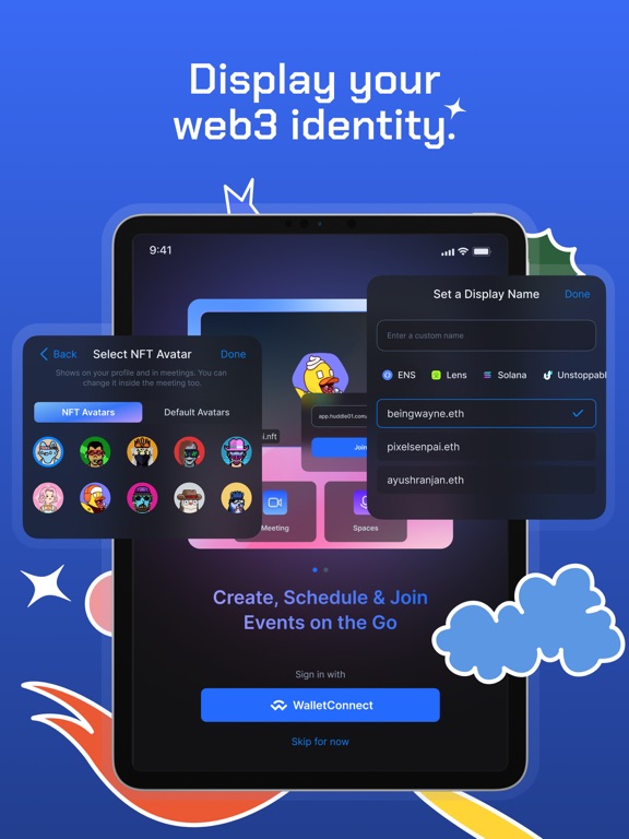 Huddle01: Meet. Talk. Hang Out iPad Screenshots