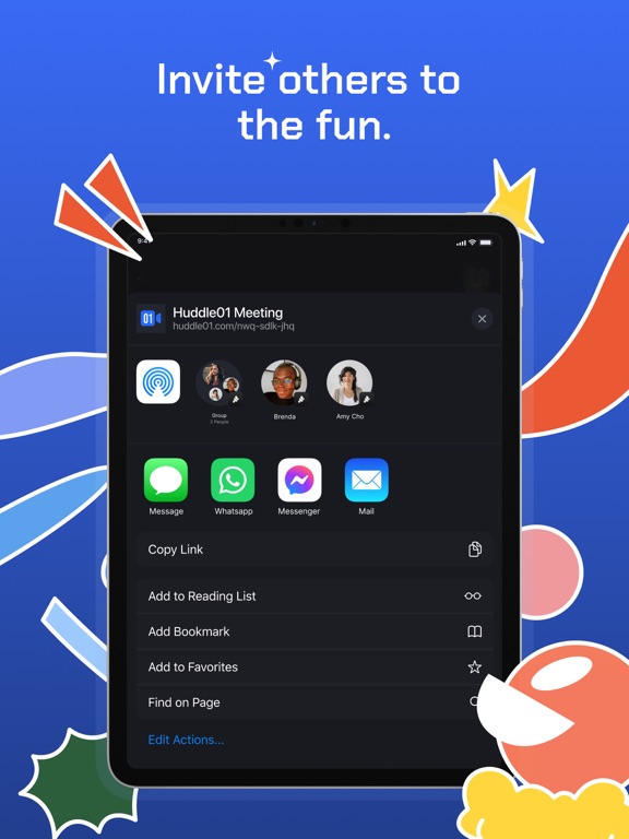 Huddle01: Meet. Talk. Hang Out iPad Screenshots
