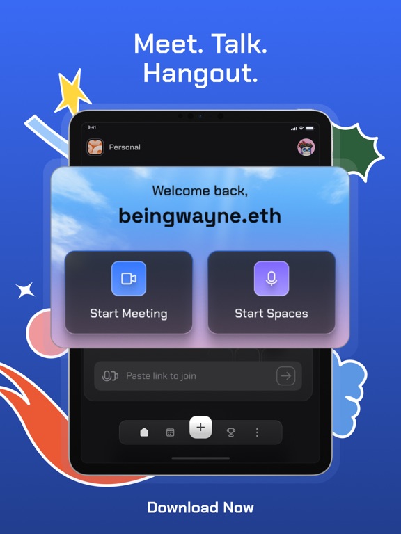 Huddle01: Meet. Talk. Hang Out iPad Screenshots