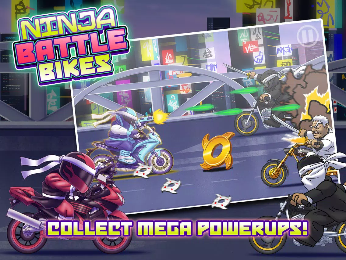 Ninja Battle Bikes - Epic Warrior Showdown Free Racer Game iPad  スクリーンショット