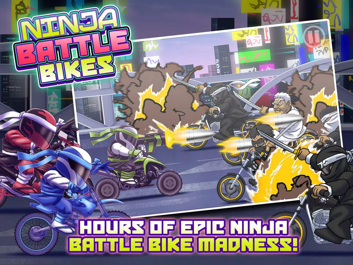 Ninja Battle Bikes - Epic Warrior Showdown Free Racer Game iPad  スクリーンショット