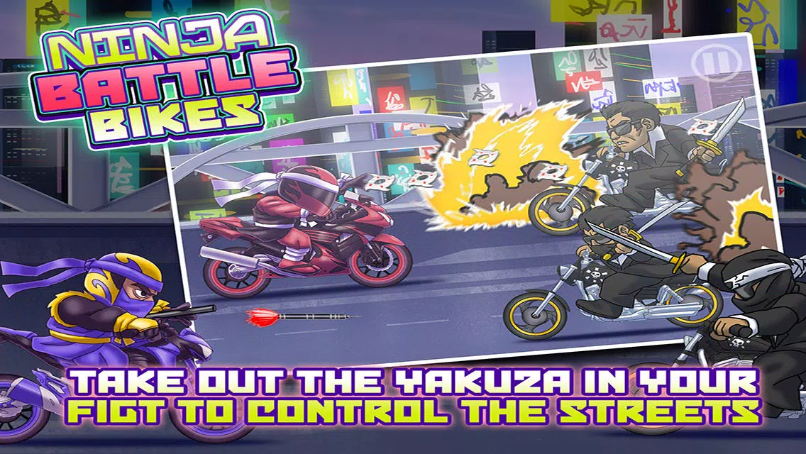 Ninja Battle Bikes - Epic Warrior Showdown Free Racer Game スクリーンショット