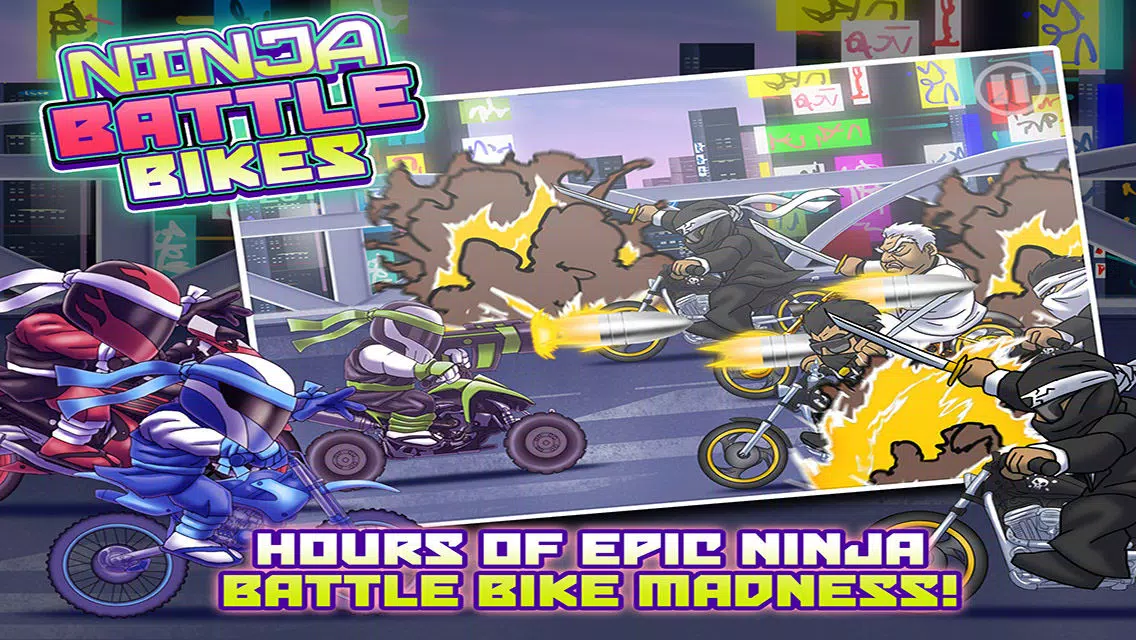 Ninja Battle Bikes - Epic Warrior Showdown Free Racer Game スクリーンショット