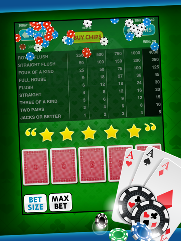 Video Poker Free Game: King of the Cards! for iPad and iPhone Casino Apps iPad Screenshots