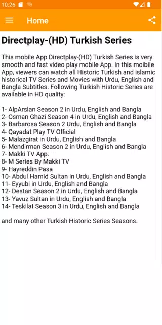 Directplay-(HD) Turkish Series Screenshots