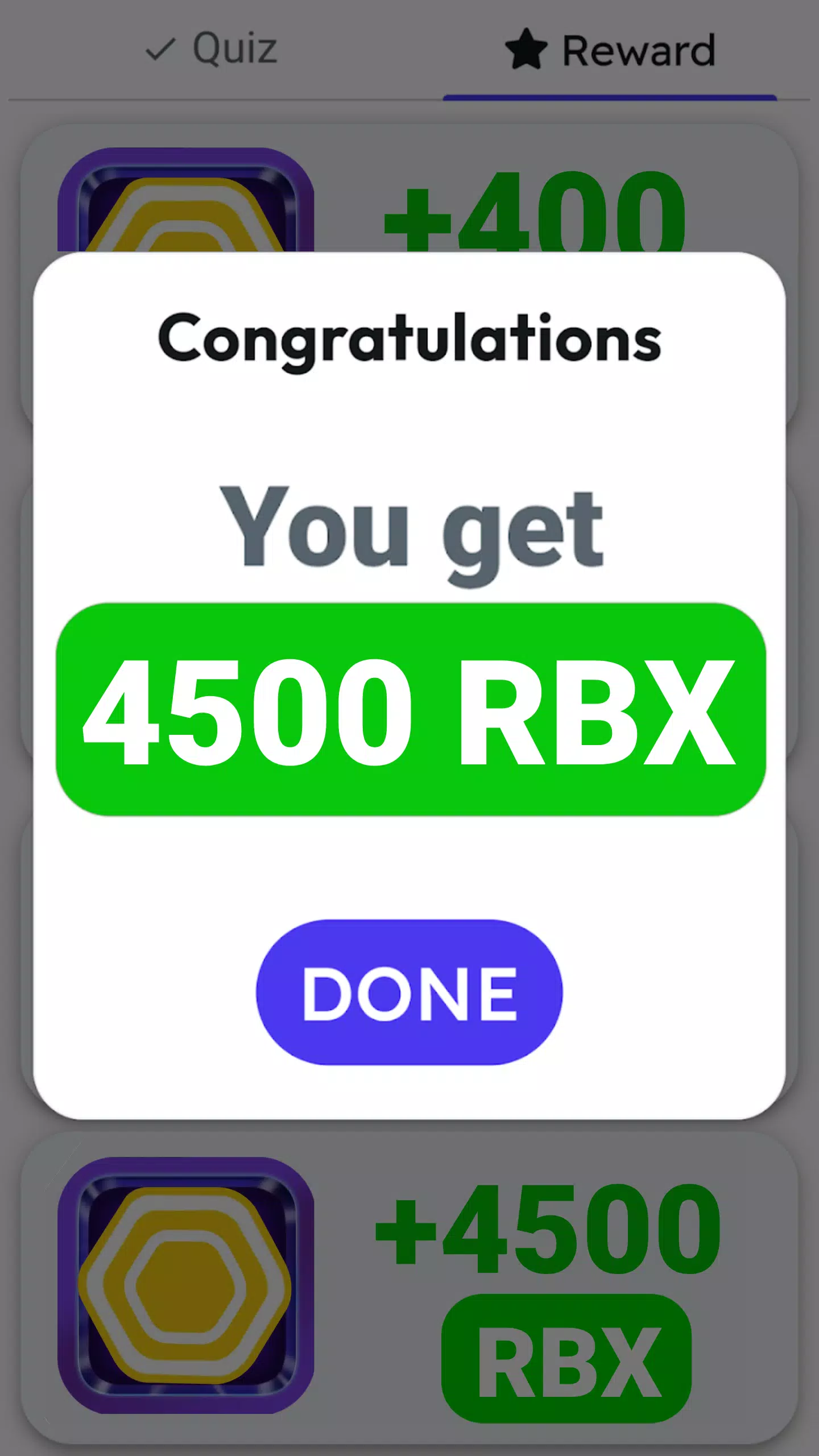 Reward Get Robux Screenshots