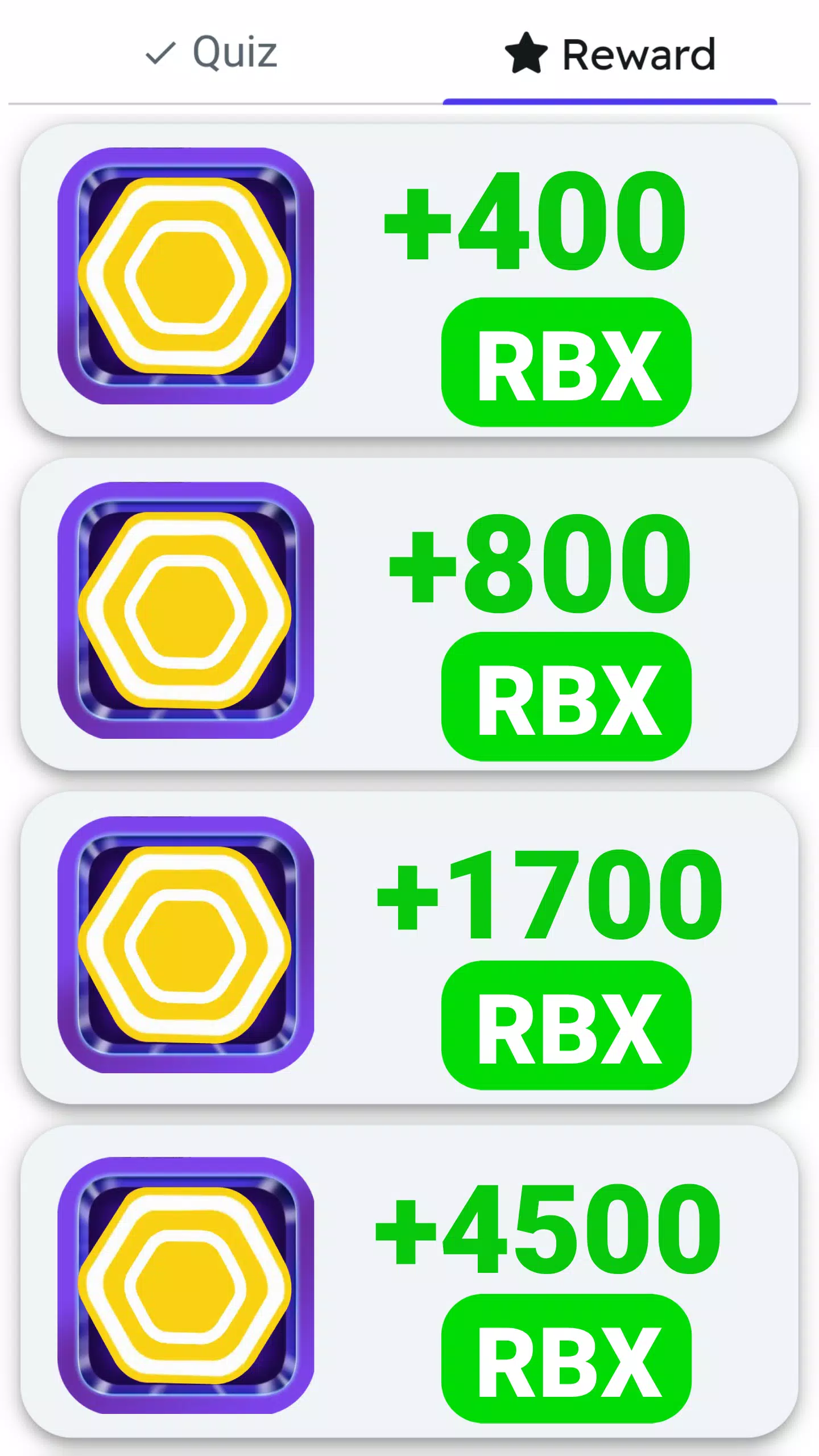 Reward Get Robux Screenshots