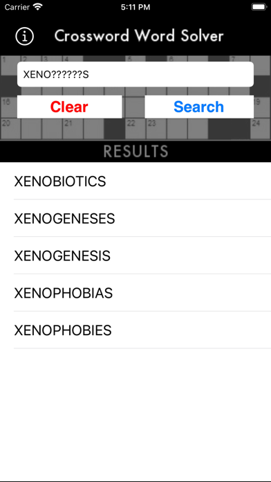 Crossword Word Solver Screenshots