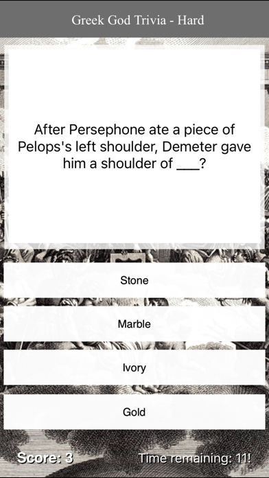 Greek God Trivia Screenshots