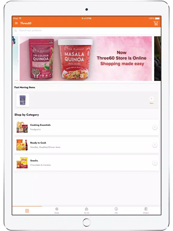 Three60 iPad Screenshots