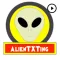 AlienTXTing - Animated UFO Alien Fun Stickers