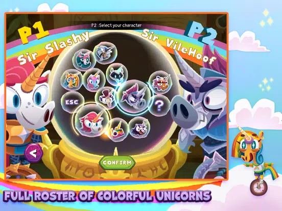 Zrzuty ekranu Unicorns on Unicycles iPad 