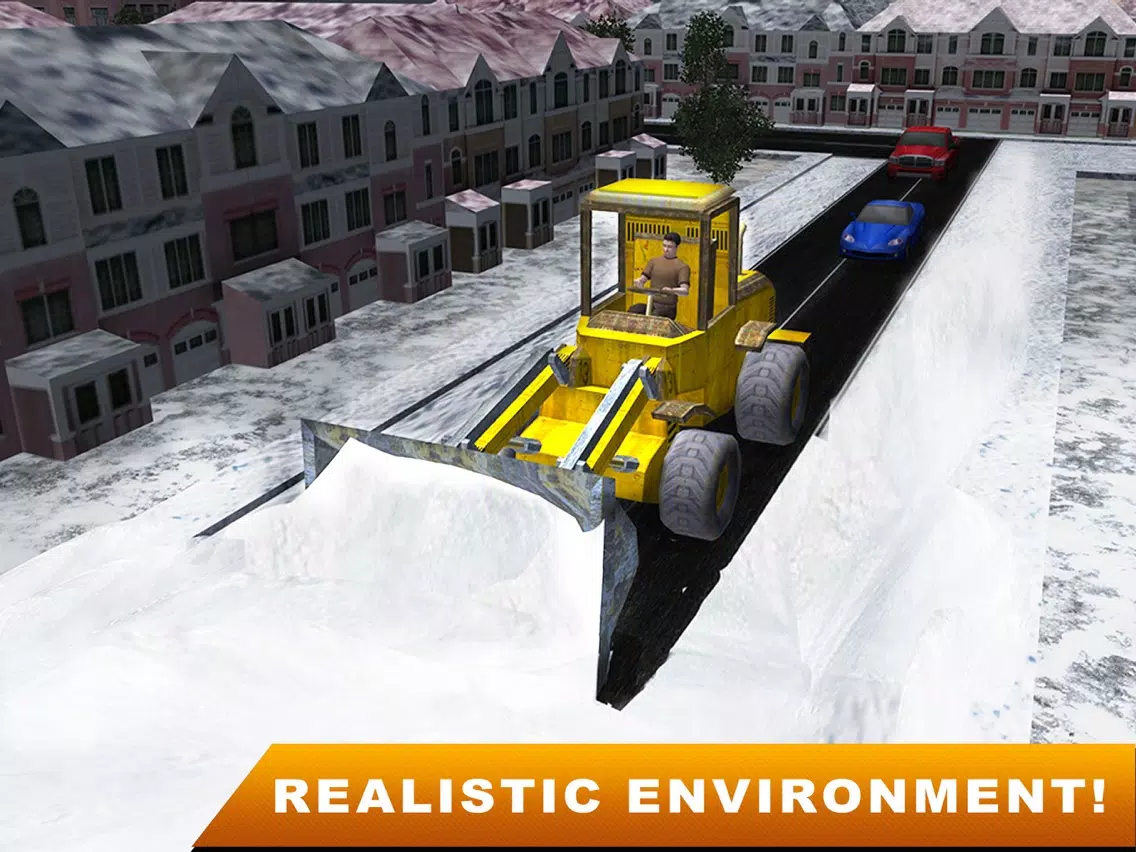 Real Snow Plow Truck Simulator 3D – Operate Heavy Excavator Crane to Clear the Ice Road iPad Screenshots
