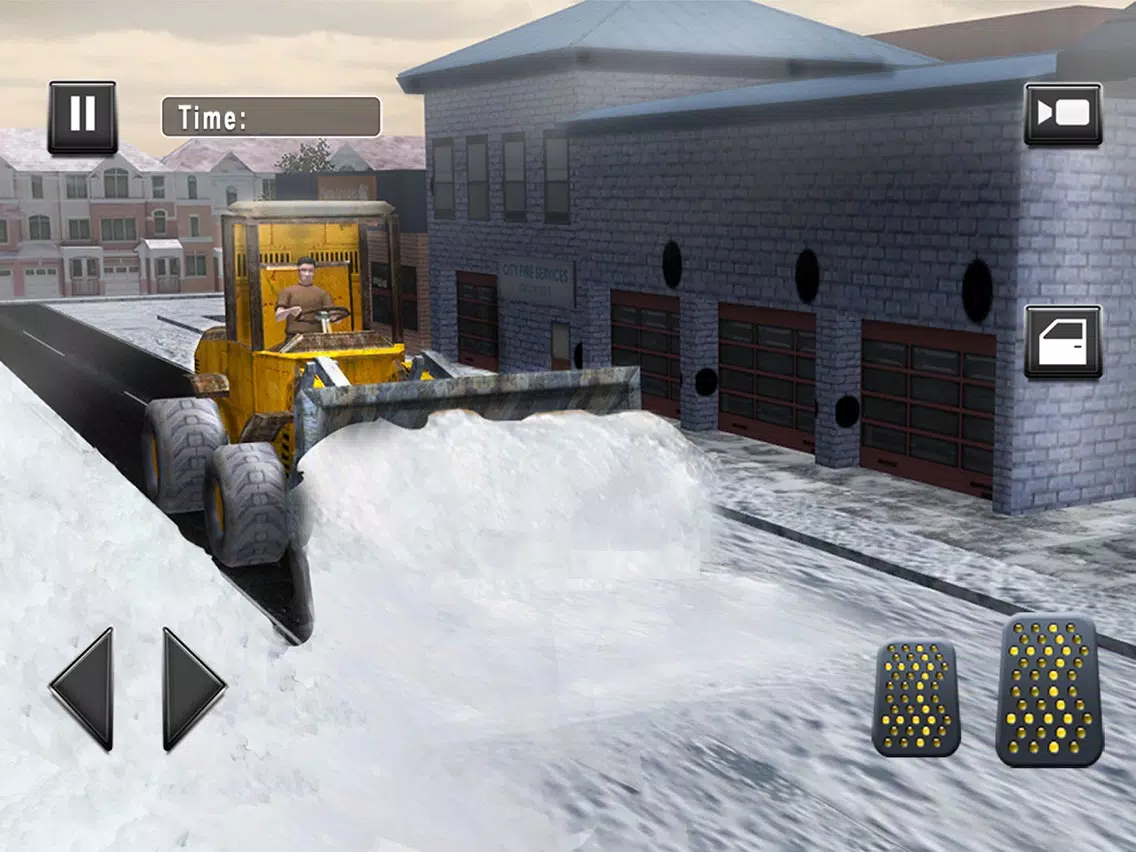 Real Snow Plow Truck Simulator 3D – Operate Heavy Excavator Crane to Clear the Ice Road iPad Screenshots