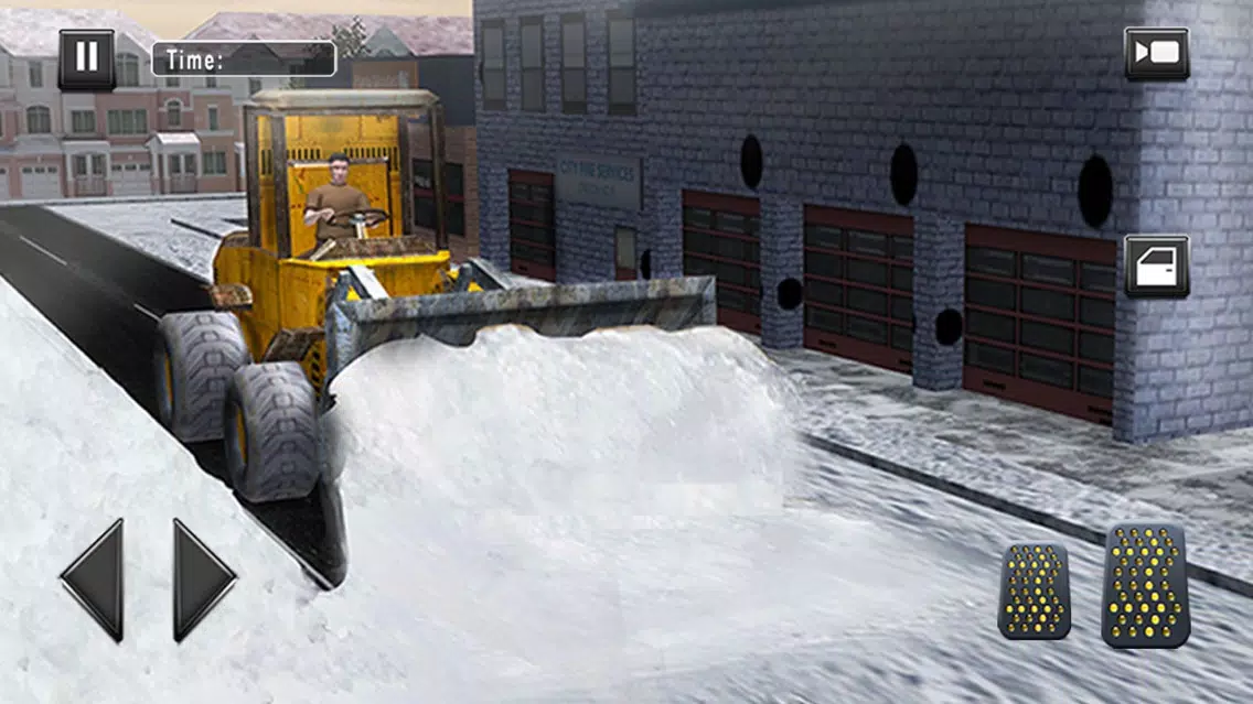 Real Snow Plow Truck Simulator 3D – Operate Heavy Excavator Crane to Clear the Ice Road Screenshots
