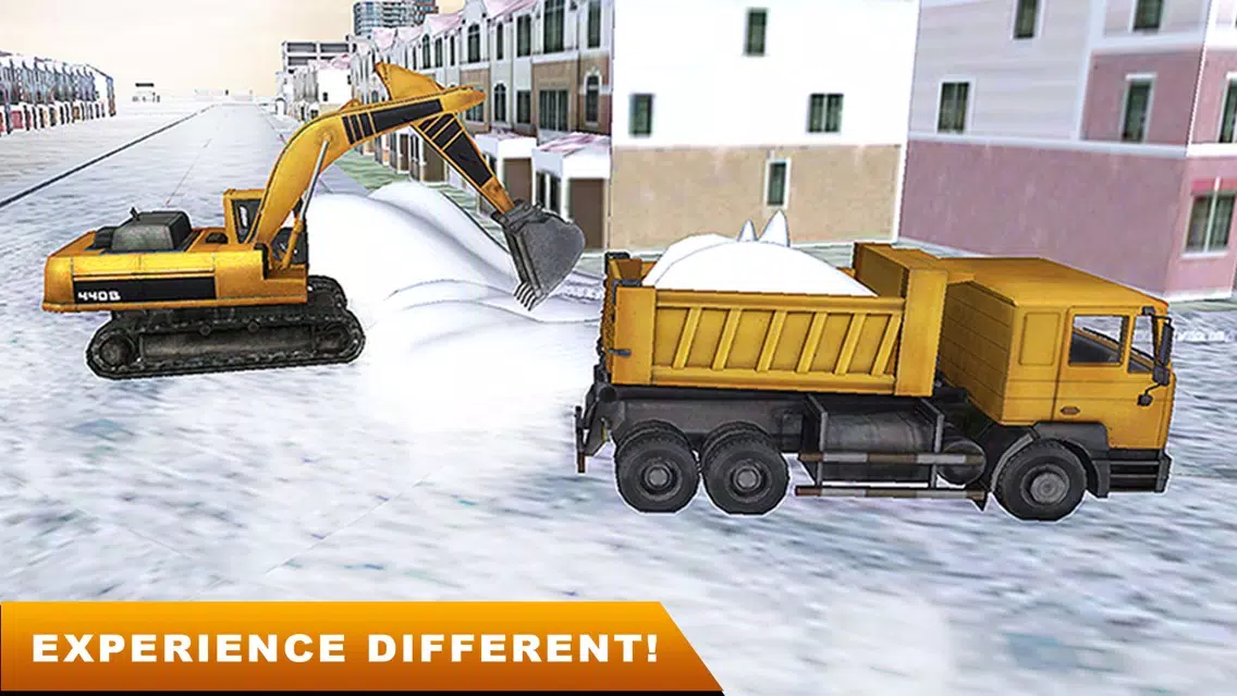 Real Snow Plow Truck Simulator 3D – Operate Heavy Excavator Crane to Clear the Ice Road Screenshots