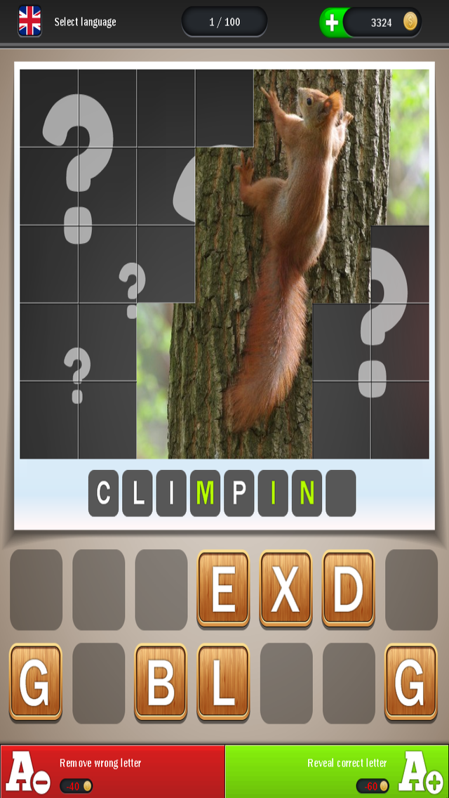 Animals Can Also - Reveal the picture, guess the word and solve the quiz Screenshots
