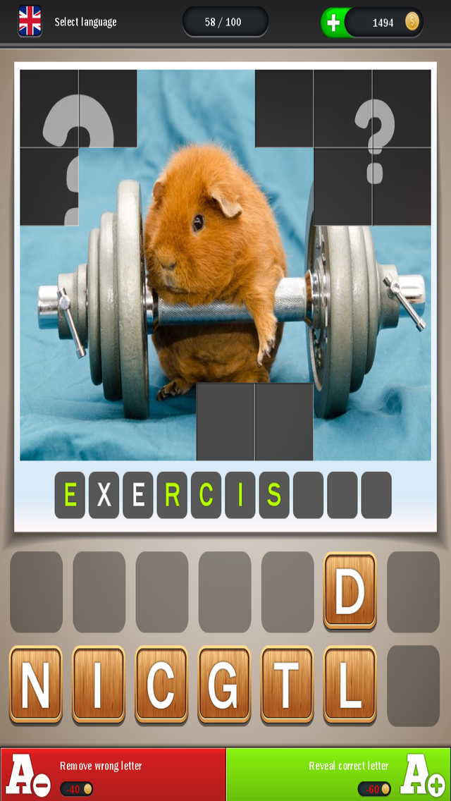 Animals Can Also - Reveal the picture, guess the word and solve the quiz Screenshots