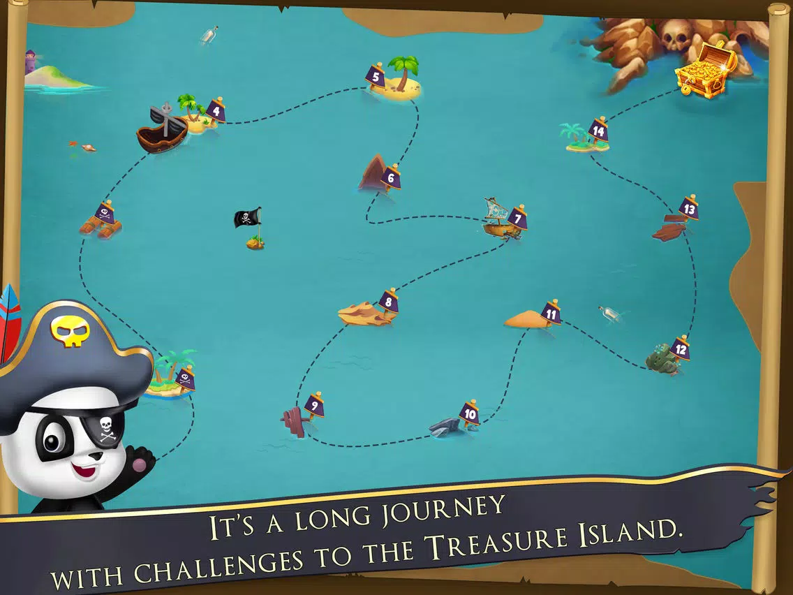 Pirate Panda Treasure Hunting iPad  스크린샷