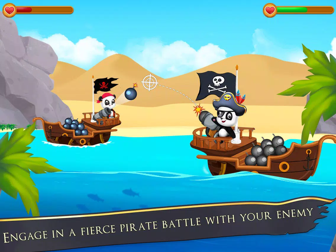 Pirate Panda Treasure Hunting iPad  스크린샷