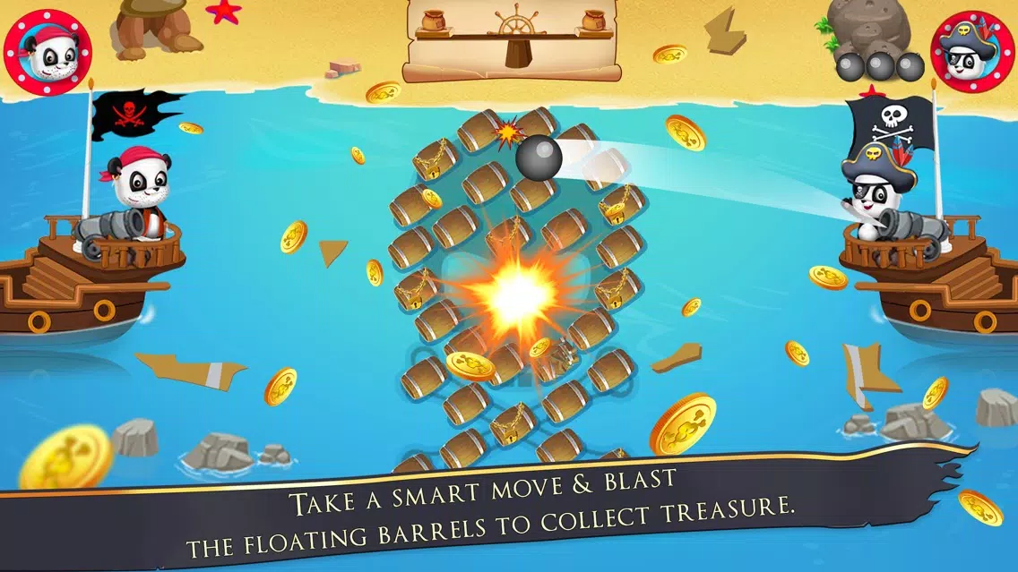 Pirate Panda Treasure Hunting 스크린샷