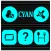 Cyan and Black Icon Pack