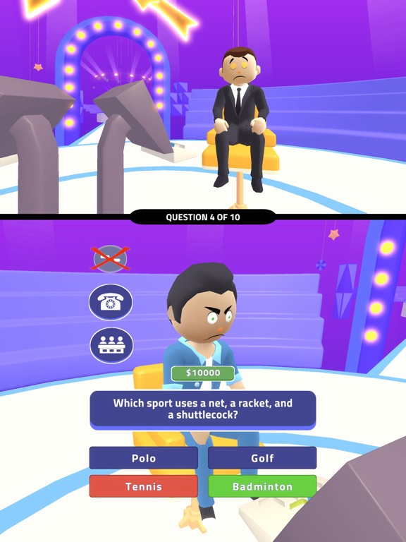 Millionaire Runner! iPad Screenshots