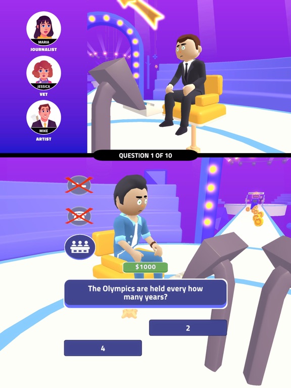 Millionaire Runner! iPad Screenshots
