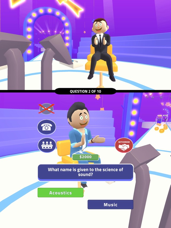 Millionaire Runner! iPad Screenshots