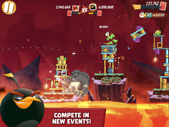 Capturas de tela do Angry Birds 2 iPad 