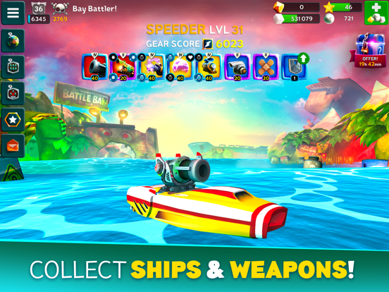 Tangkapan skrin Battle Bay iPad 