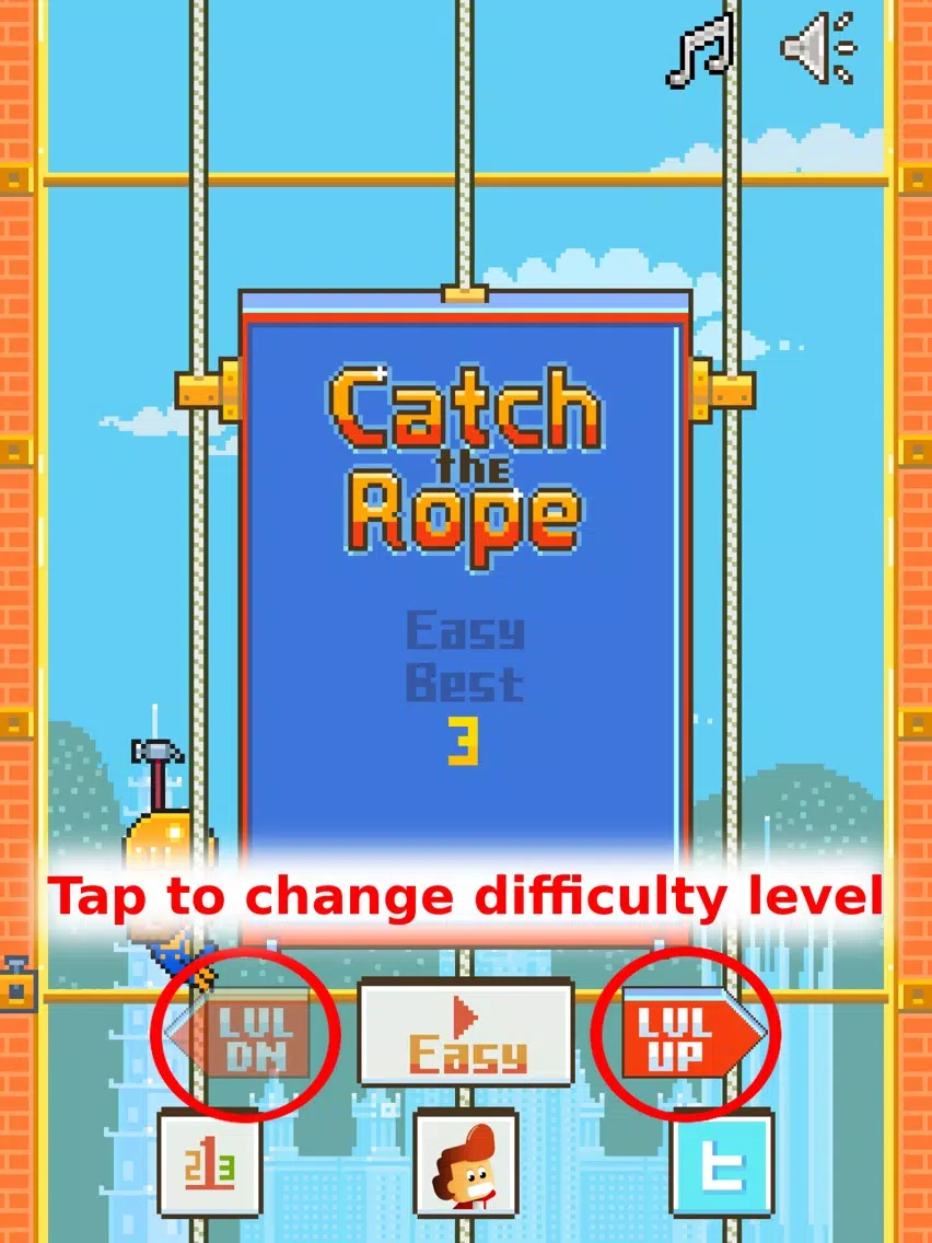 Ảnh chụp màn hình của Catch the Rope iPad 