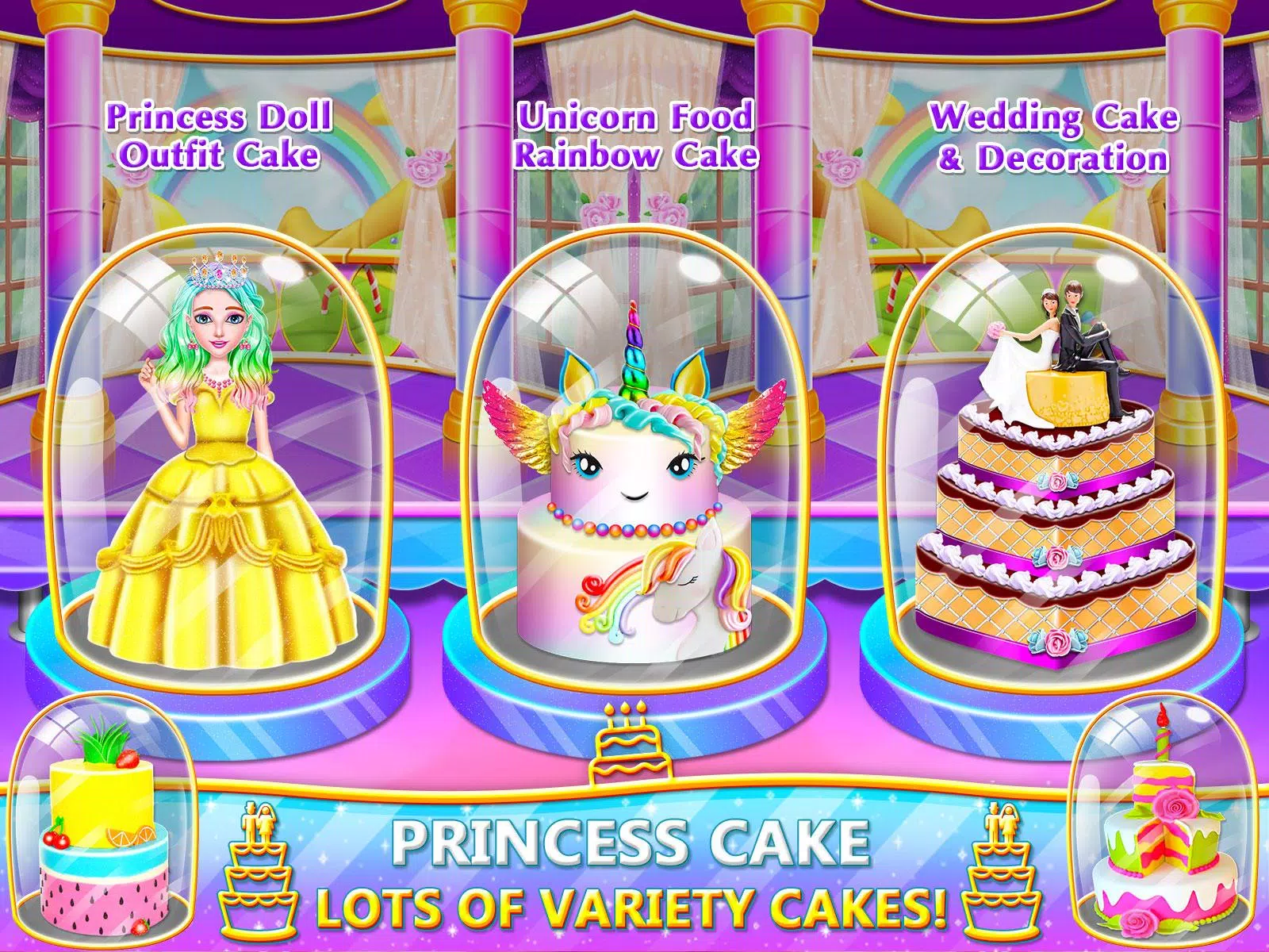 Princess Cake Cooking Games 스크린샷